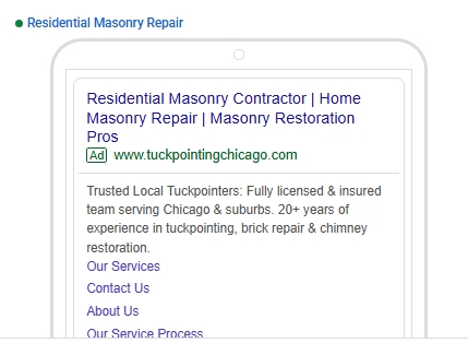 Google PPC Ad Screenshot