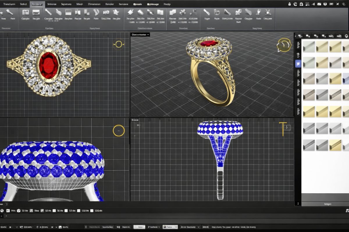Custom jewelry design process