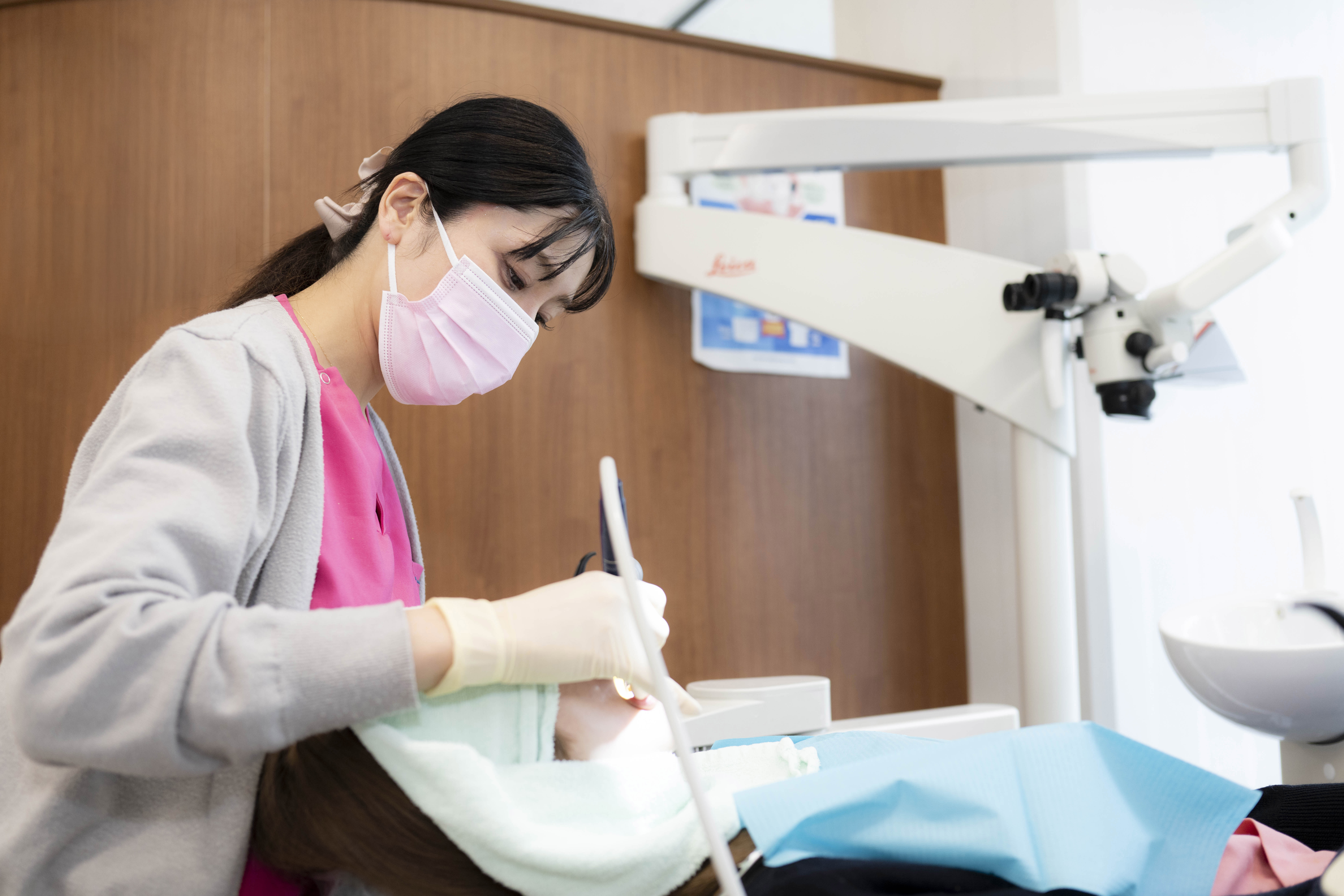 歯のクリーニング施術