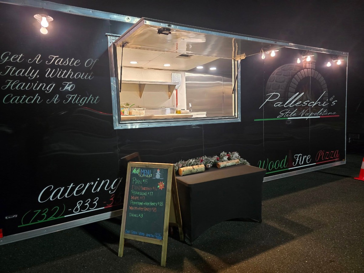 Palleschi's mobile wood fire pizza trailer