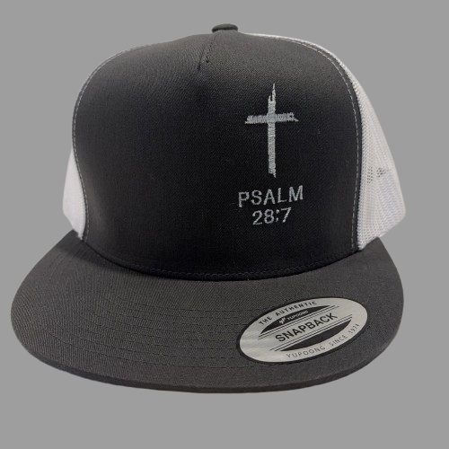 Psalm 28:7 Cross Hat