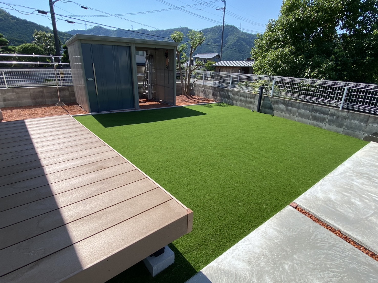 住宅庭への施工例