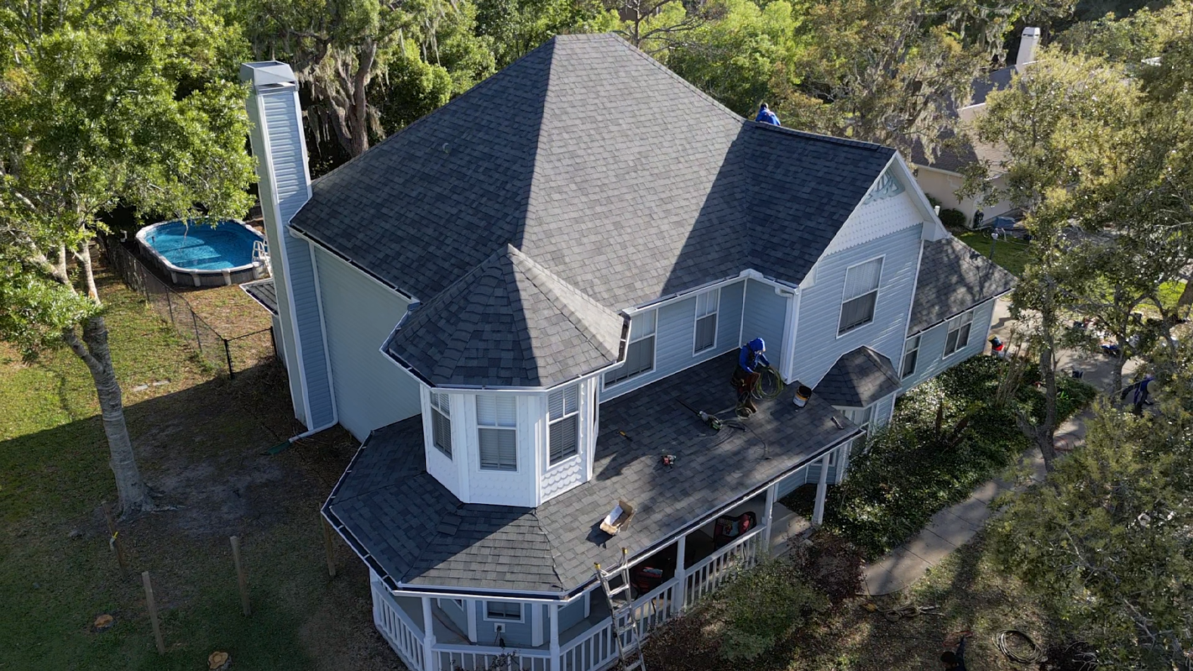 Aerial View — Roof Replacement