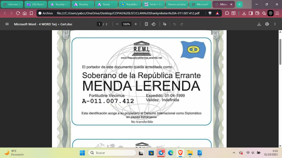 Acreditación Estado Jan