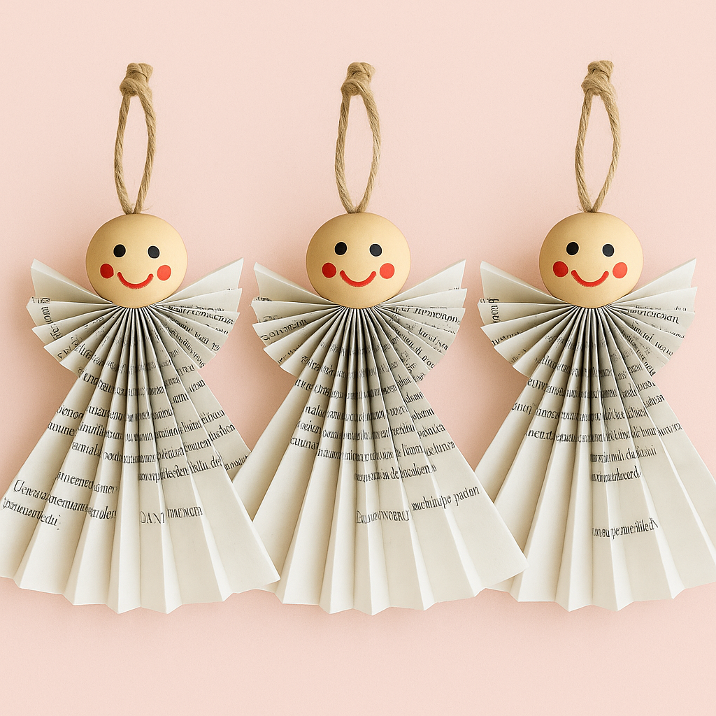 Lot de 3 Anges "Joyeux Cœur"