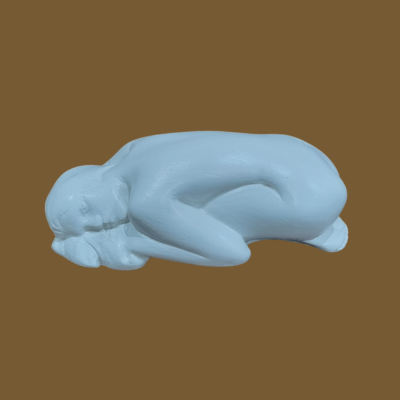 Little Tanaé – 15 x 5,5 x 7,5 cm – L'Atelier d'Agnès Little Tanaé – sculpture plâtre patiné artisanale par Agnès Bressand