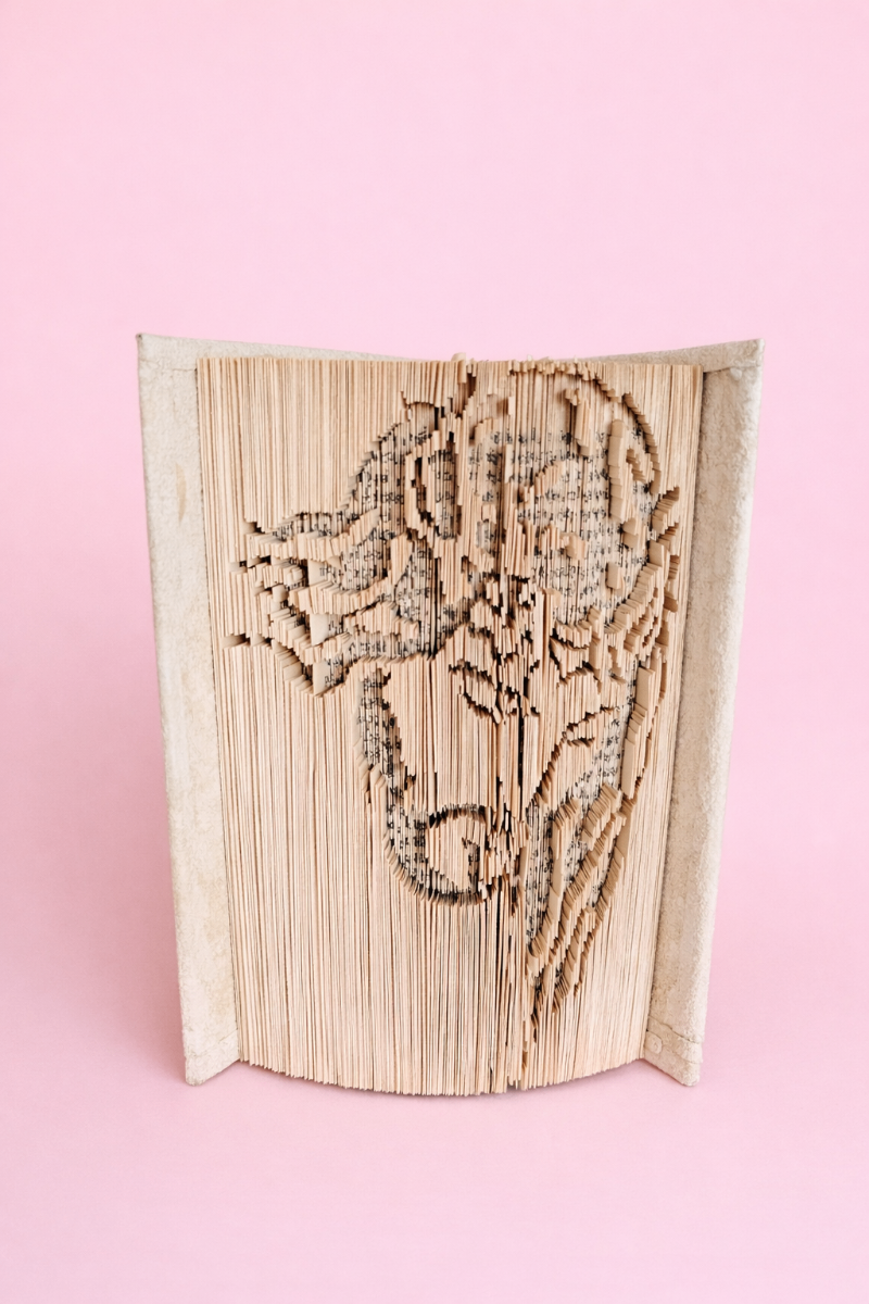 Jésus – Portrait en livre plié