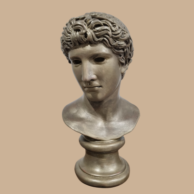 Apollon – 23,5 x 43 x 20 cm – L'Atelier d'Agnès Apollon – sculpture plâtre patiné artisanale par Agnès Bressand