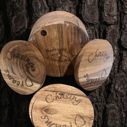 Personalized Wooden Coaster Set - Handmade personalized Home Decor crafted in Birmingham AL