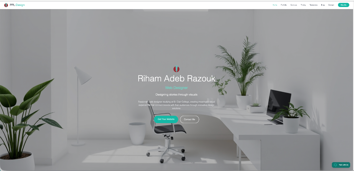 Personal Portfolio Website UX/UI Design & Web Design