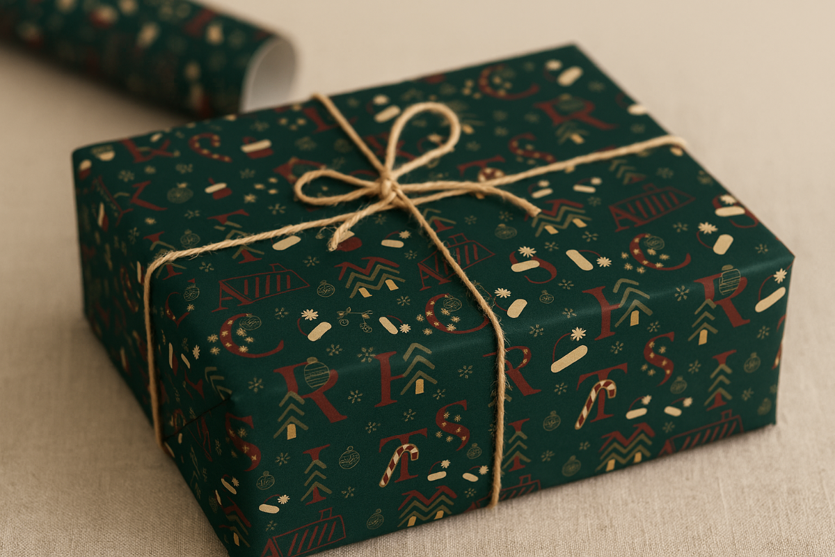 Holiday Wrapping Paper Pattern Design