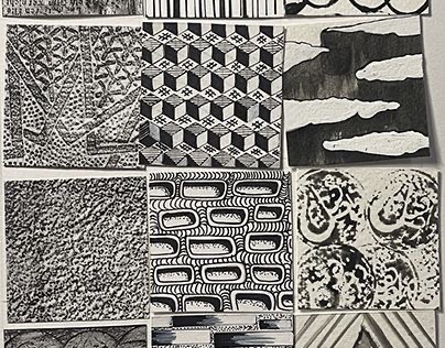 Design F Texture Experimentation Mosaic