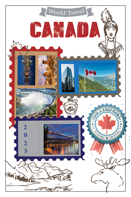 Canada Travel Brochure Graphic Design