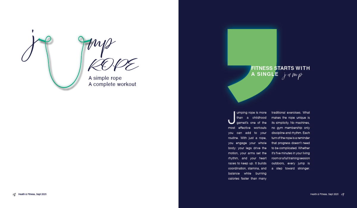 Jump Rope Editorial Magazine Spread