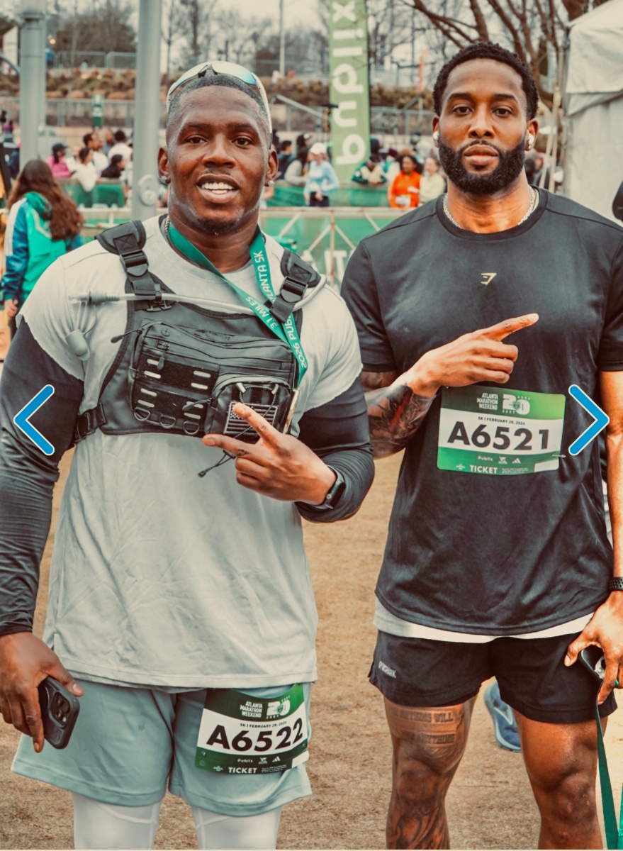 Coach with VIP client Will at the Atlanta Marathon Weekend 5K