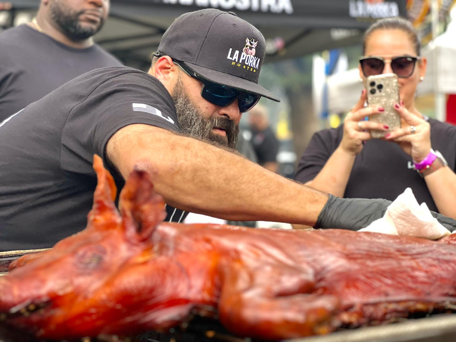 Carving the hog