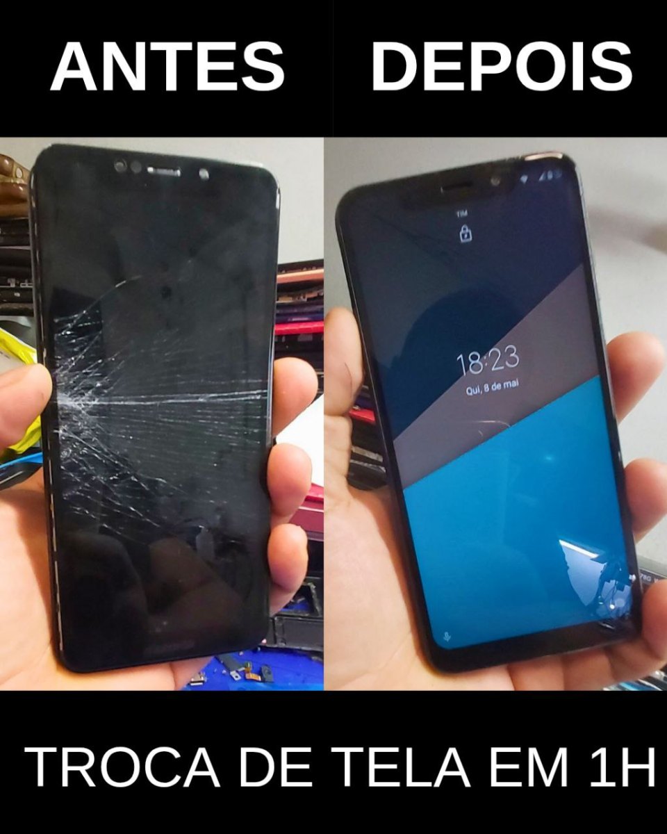 Antes do reparo - Troca de Tela Samsung